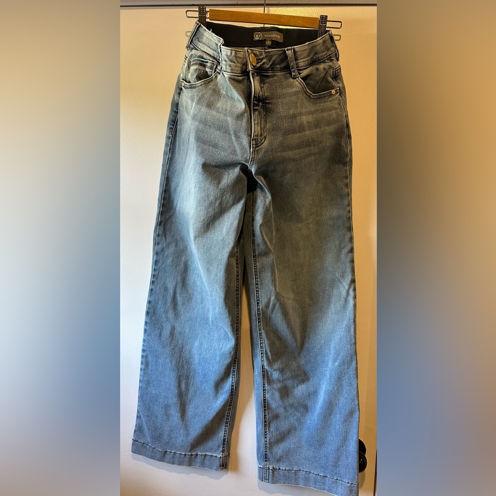 Women’s Wit & Wisdom slimming panel wide leg jeans